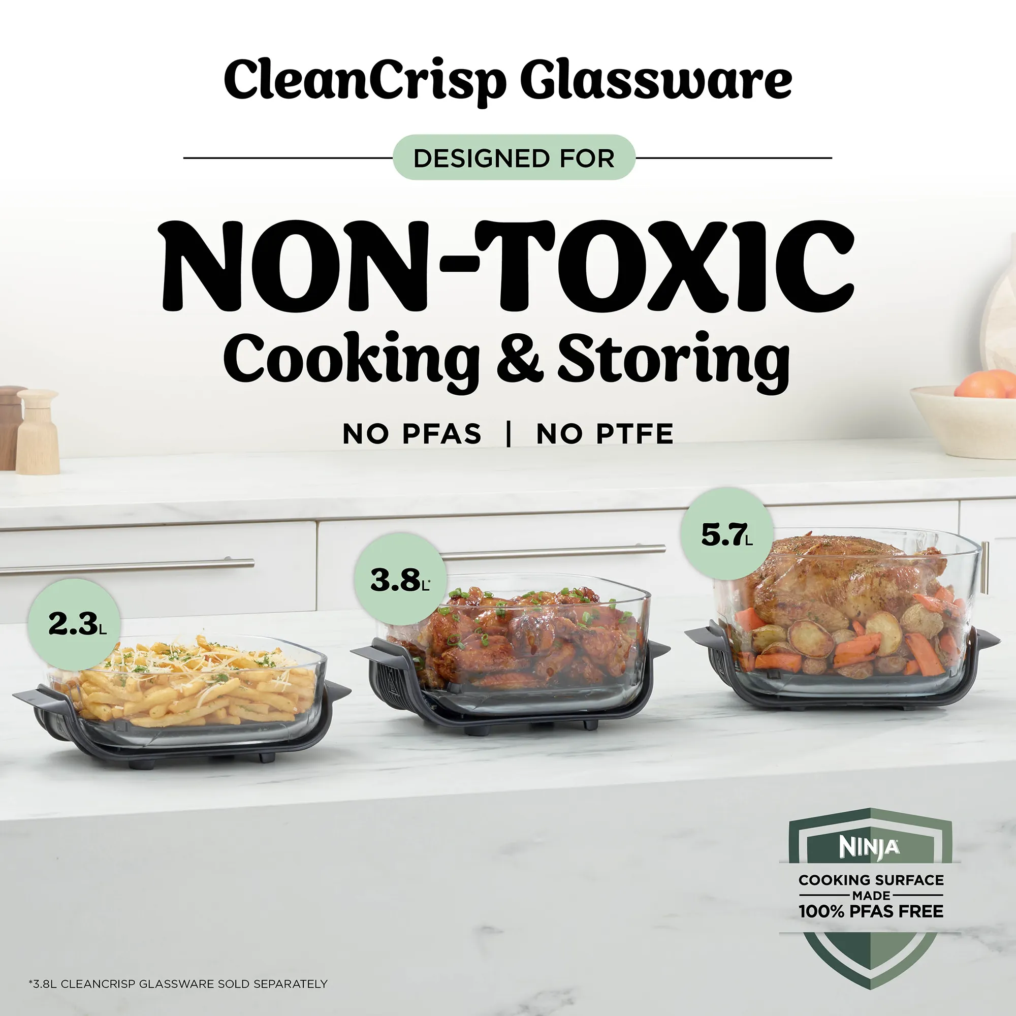 Ninja Crispi Pro 6-in-1 Countertop Glass Air Fryer - Image 21