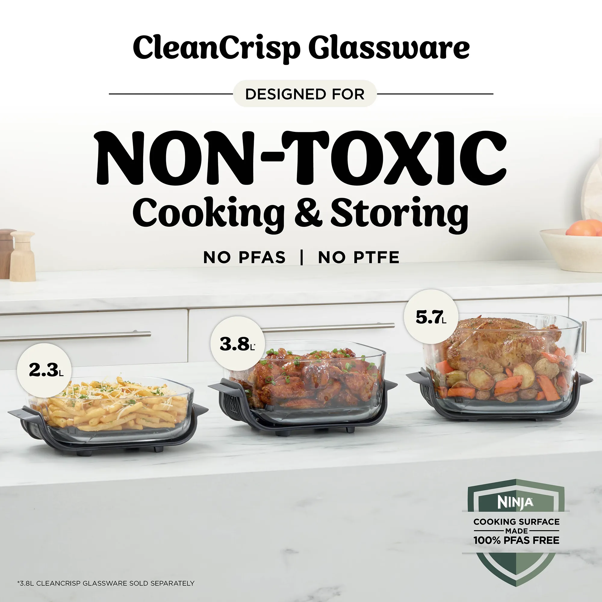 Ninja Crispi Pro 6-in-1 Countertop Glass Air Fryer - Image 36