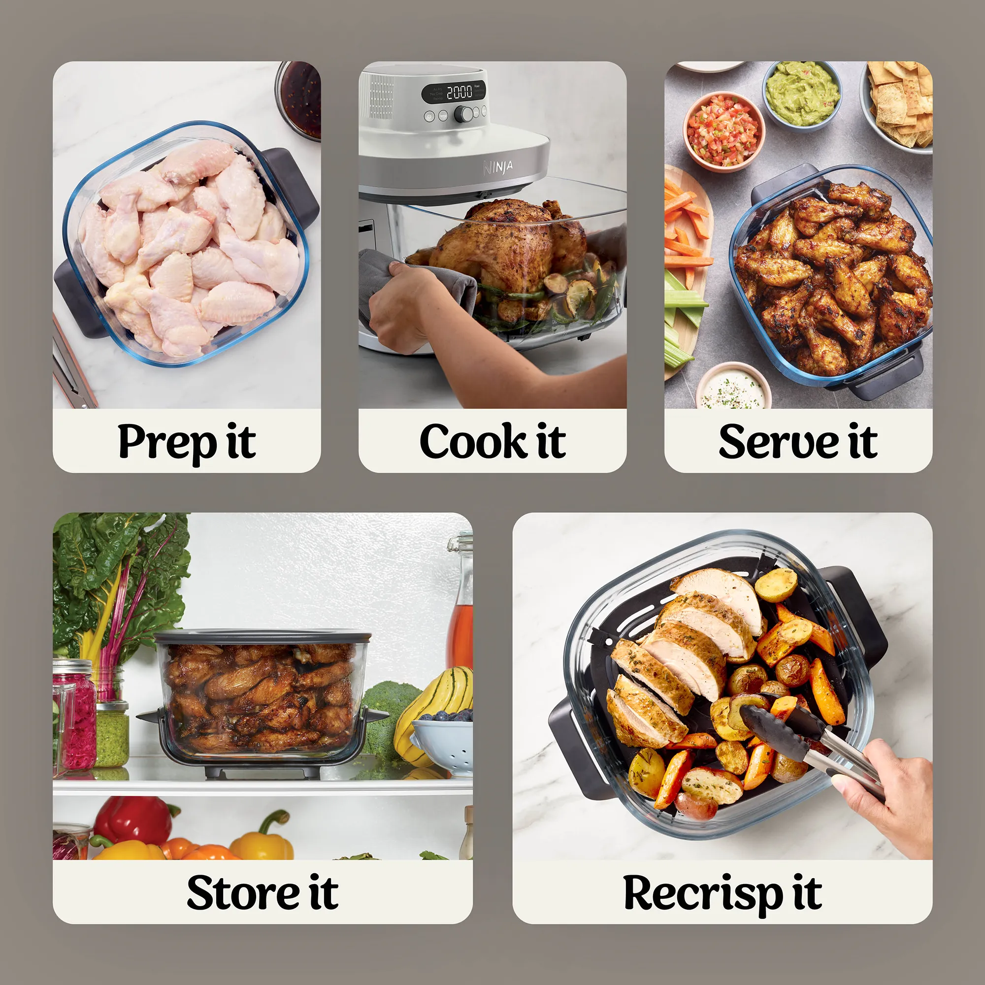 Ninja Crispi Pro 6-in-1 Countertop Glass Air Fryer - Image 37