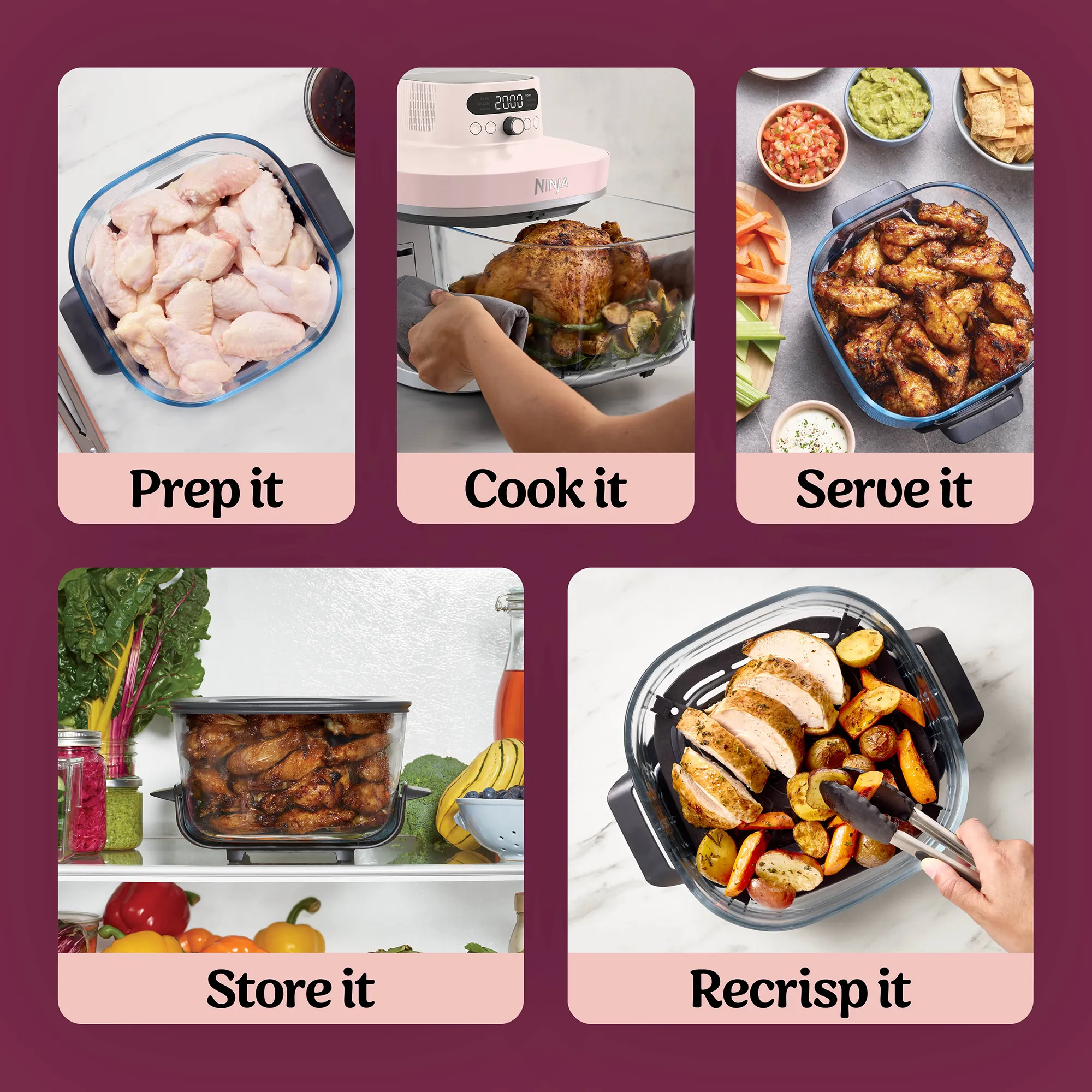 Ninja Crispi Pro 6-in-1 Countertop Glass Air Fryer - Image 52