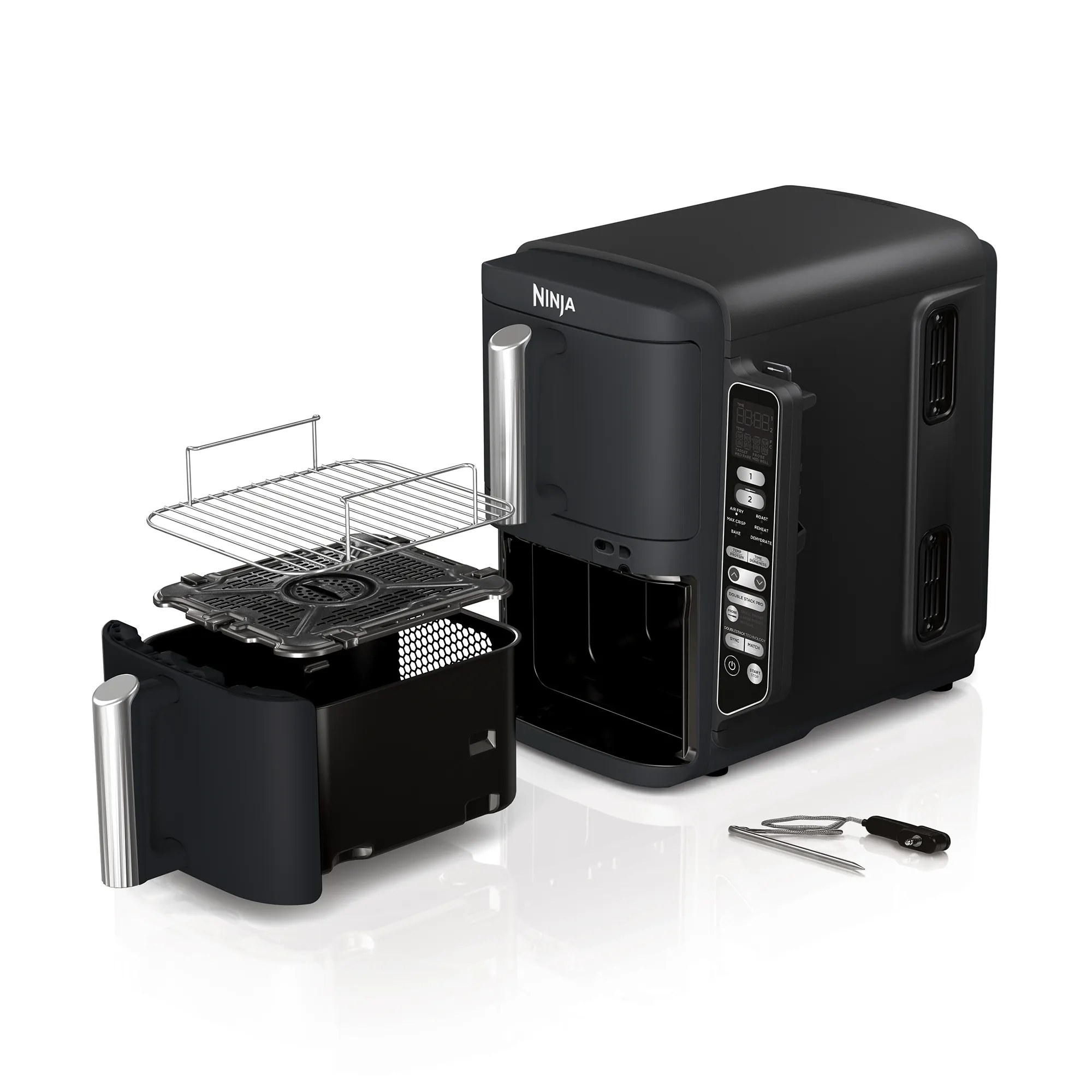 Ninja DoubleStack XXXL Smart 9.5L 2 Drawer Air Fryer - Image 4