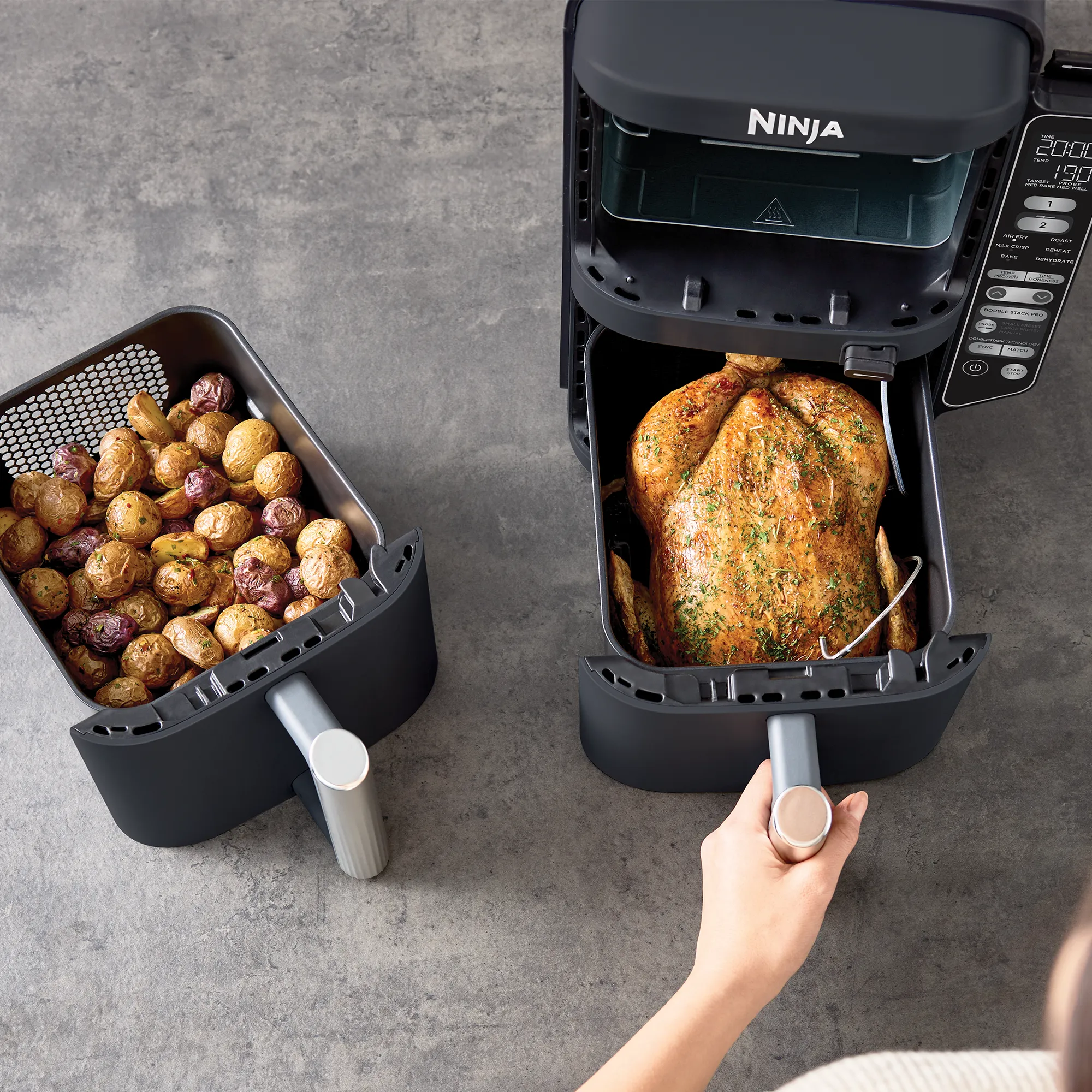 Ninja DoubleStack XXXL Smart 9.5L 2 Drawer Air Fryer - Image 7