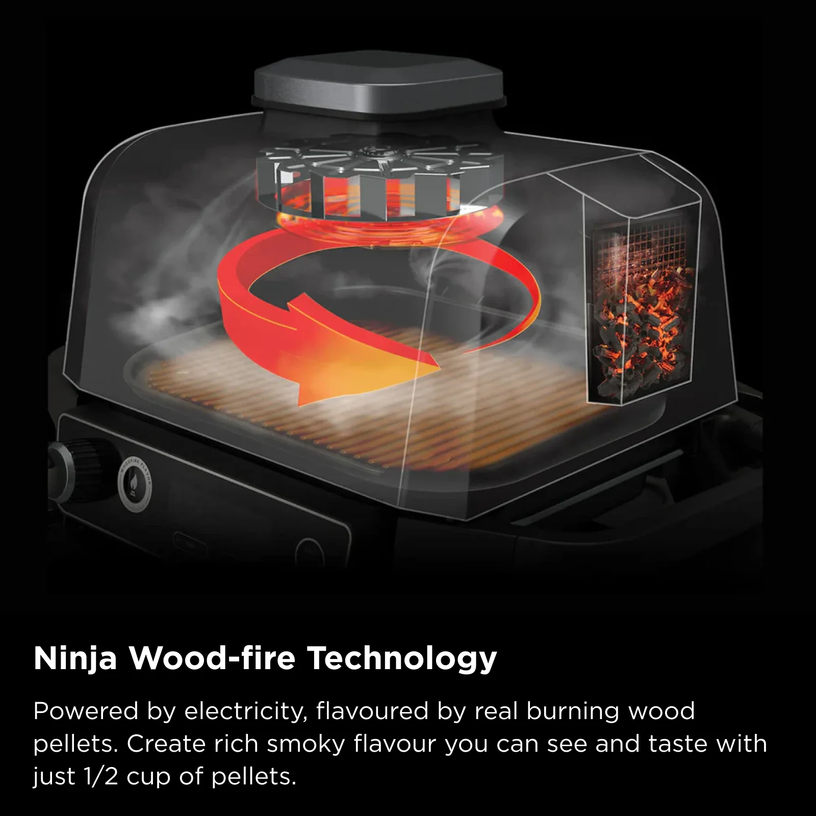 Ninja Woodfire Pro XL Outdoor Electric BBQ Grill & Smoker - Image 6